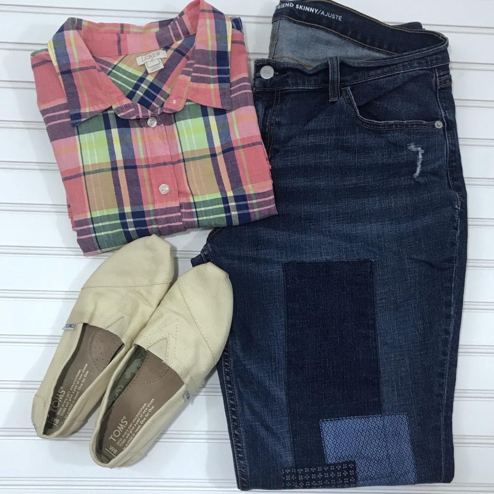 J. Crew Plaid Button Down Shirt XL - Picture 4 of 6